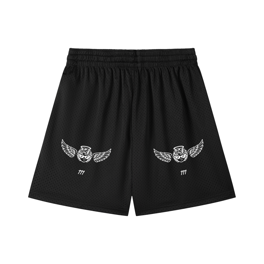 Mesh Drawstring Shorts