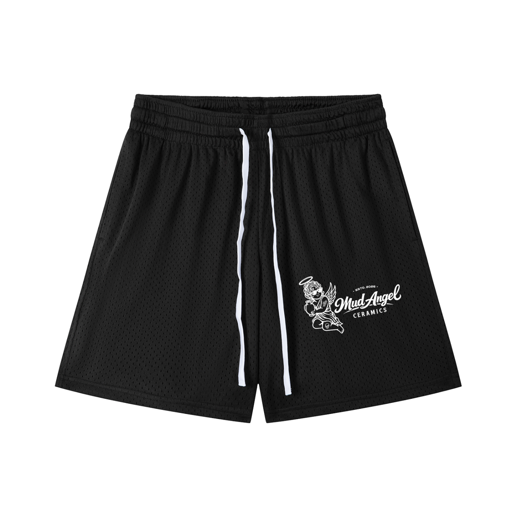 Mesh Drawstring Shorts