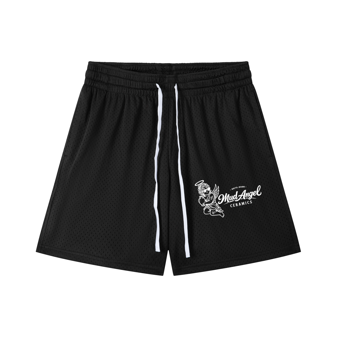 Mesh Drawstring Shorts